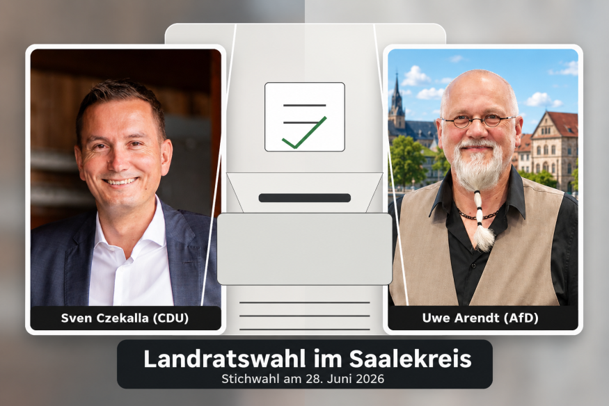 Arendt oder Czekalla – Saalekreis wählt neuen Landrat in Stichwahl